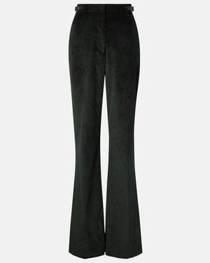 Gabriela Hearst Vesta Cotton Corduroy Flared Trousers - Black