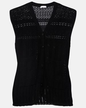 Eres Chaleco Mixte De Lana Y Cachemir - Negro