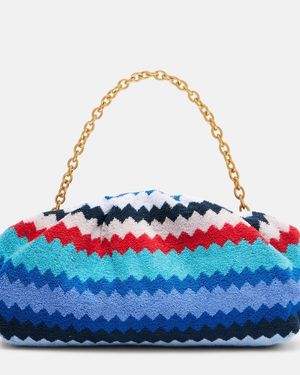 Missoni Zigzag Large Terry Clutch - Blue