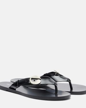 Coperni Sandalen Aus Leder - Schwarz