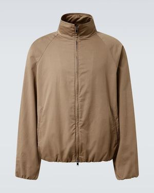 The Row Oyu Cotton And Cashmere Gabardine Jacket - Brown