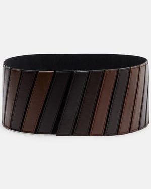 Alaïa Guertel Aus Leder - Schwarz
