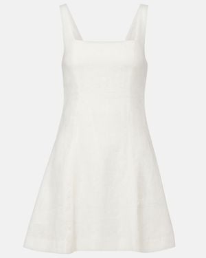 Faithfull the Brand Felice Linen Minidress - White