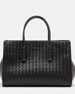 Bottega Veneta Bolso Barbara Small De Piel Intrecciato - Negro