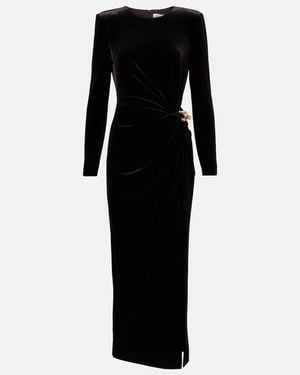 Self-Portrait Cutout Maxi Dress - Black