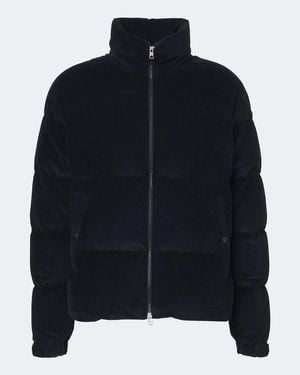 Moncler Esparron Cotton Corduroy Down Jacket - Blue