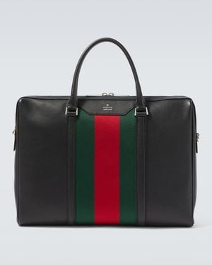 Gucci Leather Briefcase - Black