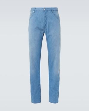 Prada Mid-Rise Straight Jeans - Blue
