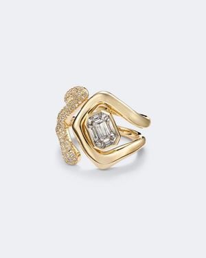 SHAY Zar 18Kt Ring With Diamonds - White