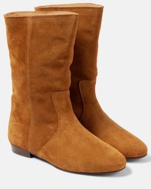 Isabel Marant Stefa Suede Ankle Boots - Brown