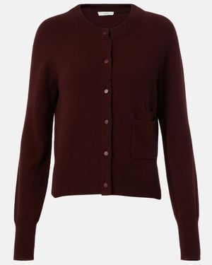 Vince Wool And Cashmere Cardigan - Purple