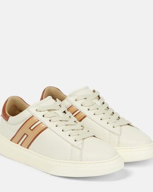 Hogan H365 Leather Trainers - Natural