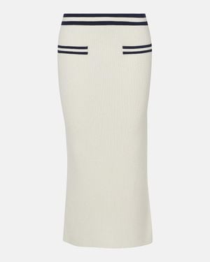 Jonathan Simkhai Paige Boucle Midi Skirt - White