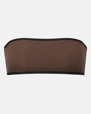 TOTEME Bandeau Bikini Top - Brown