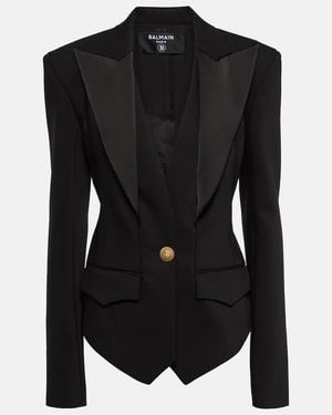 Balmain Single-Breasted Blazer - Black