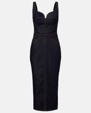 Givenchy Denim Bustier Dress - Blue