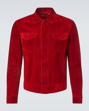 Tom Ford Suede Jacket - Red