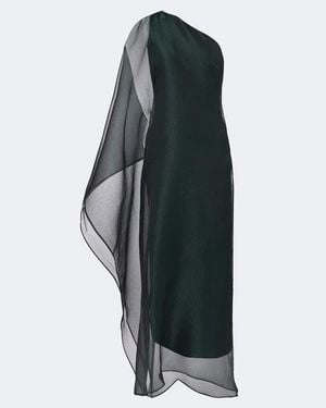 ‎Taller Marmo Betsy Organza Maxi Dress - Blue
