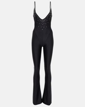 Alessandra Rich Embellished Jumpsuit - Blue