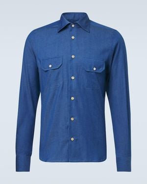 Kiton Jeanshemd - Blau