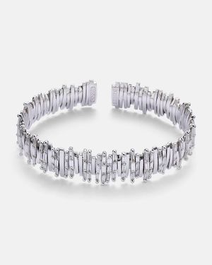 Suzanne Kalan Armreif Aus 18Kt Weissgold Mit Diamanten - Mettallic