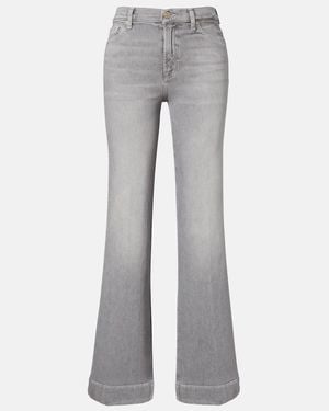 7 For All Mankind Modern Dojo Flared Jeans - Grey