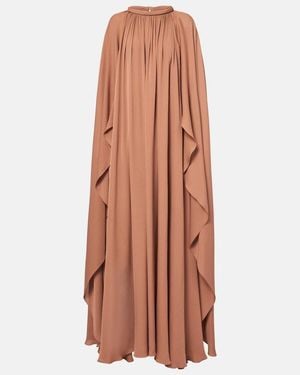 Elie Saab Silk Kaftan - Brown