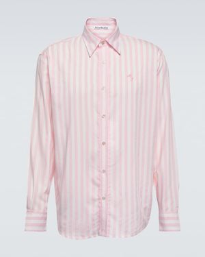 Acne Studios Striped Shirt - Pink
