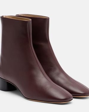 Le Monde Beryl Carole Leather Ankle Boots - Brown
