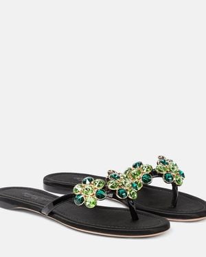 Giambattista Valli Leather Sandals - Green