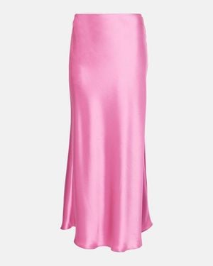 Galvan London Falda Midi Valetta - Rosa