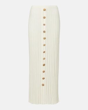 Christopher Esber Sundial Shell Cotton-Blend Maxi Skirt - White