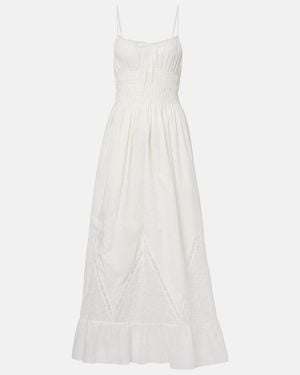 Faithfull the Brand Meline Cotton Voile Maxi Dress - White