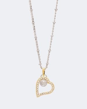 Versace Collar Con Colgante Medusa Adornado - Blanco