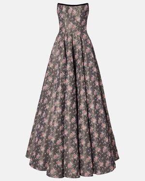 Markarian Marianne Floral Brocade Corset Gown in Green | Lyst