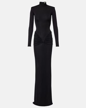 The New Arrivals Ilkyaz Ozel Darja Ruched Gown - Blue