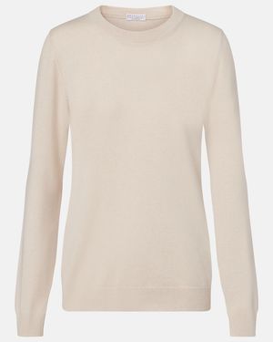 Brunello Cucinelli Jersey De Cachemir - Blanco
