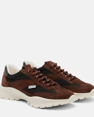 Prada Suede Trainers - Brown