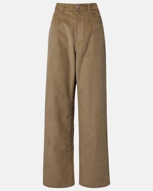 Rohe Cotton Corduroy Wide-Leg Trousers - Natural