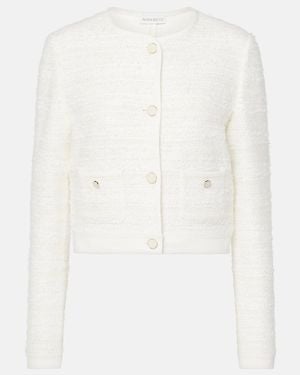 Nina Ricci Cardigan Aus Tweed - Weiß