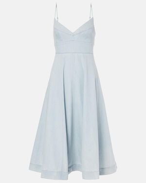 Zimmermann Acacia Denim Midi Dress - Blue