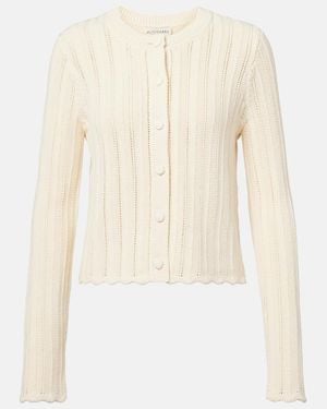 Altuzarra Cardigan Mariette Aus Pointelle-Strick - Natur
