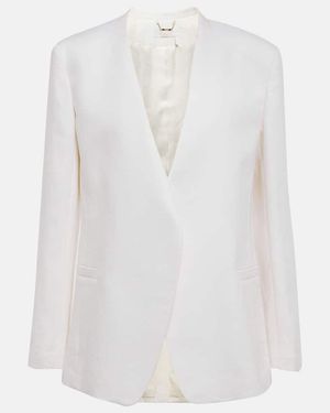 Chloé Chloe Linen Blazer - White