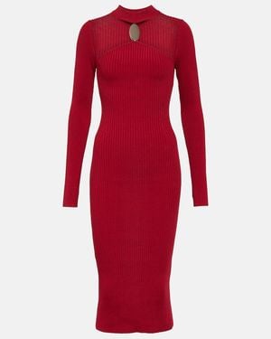 Jonathan Simkhai Nikolai Halterneck Midi Dress - Red