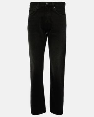 TOTEME Mid-Rise Cropped Jeans - Black