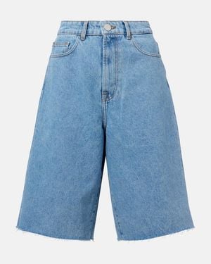 Rohe Oversized Denim Shorts - Blue