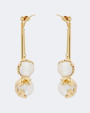 PUCCI Chandelier Embellished Drop Earrings - White