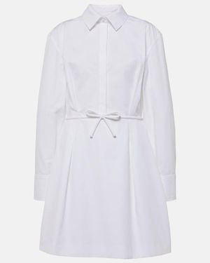 Valentino Cotton Poplin Shirt Dress - White