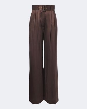Zimmermann Hose Aus Seide - Braun