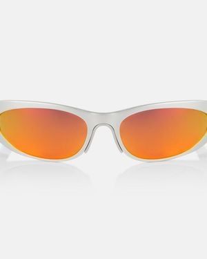 Balenciaga Reverse Xpander Oval Sunglasses - Orange